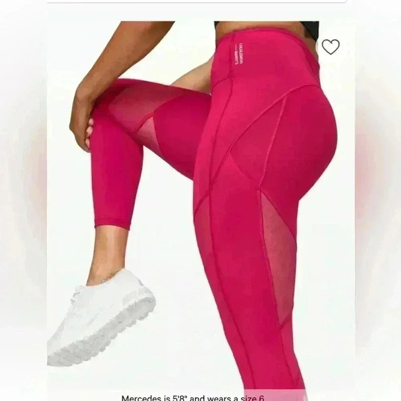 LULULEMON x BARRYS Stronger As One Tight 25" Size 4 Ruby Red - Picture 5 of 12